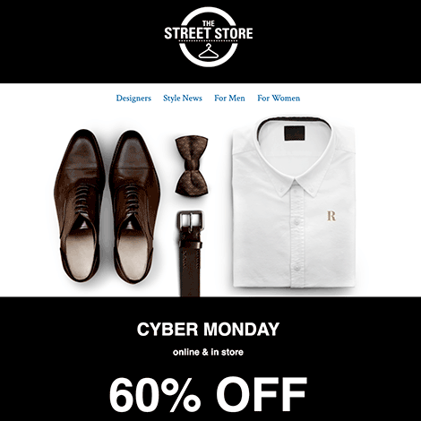 Cyber Monday Sale Full Width Horizontal